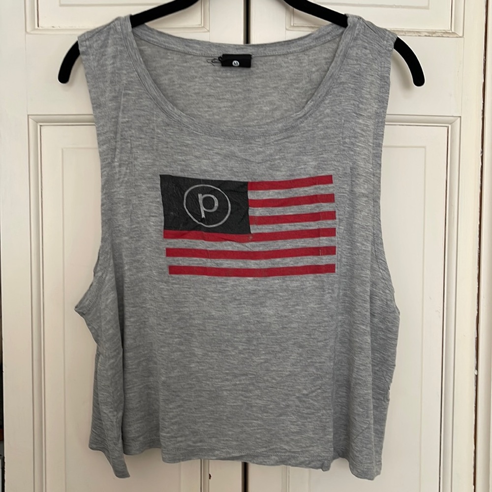 Pure Barre American Flag tank
